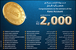 Burgan Bank Announces the Names of the Monthly Draw Winners of Kanz Account June 2024