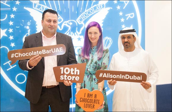 Alison Nelson, in Dubai to celebrate the opening of the tenth Chocolate Bar branch in the UAE