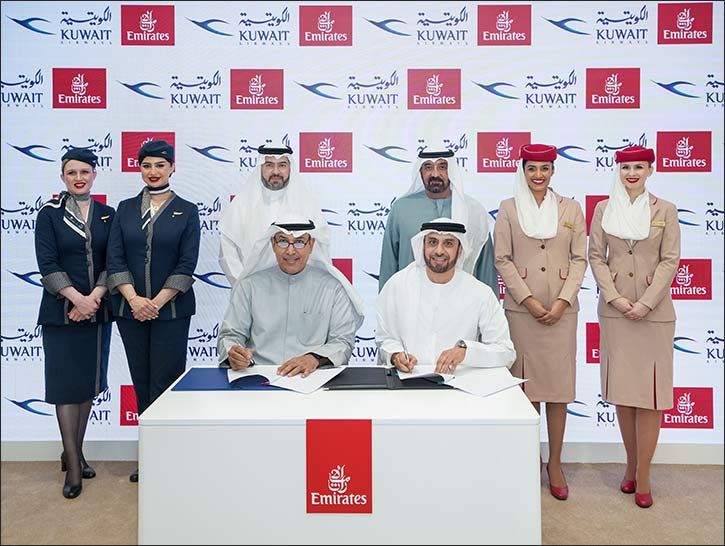 Emirates and Kuwait Airways ink interline agreement to strengthen travel options to the airline's network