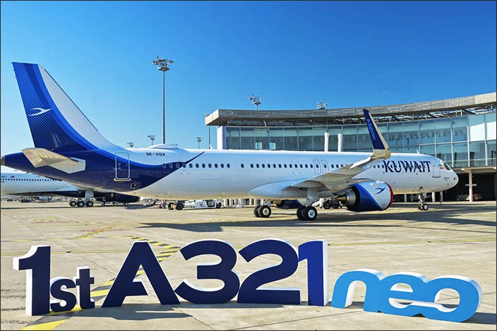 Airbus delivers first A321neo for Kuwait Airways